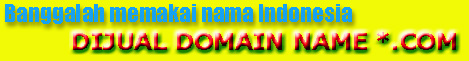 Domain For Sale - Exclusive Indonesia's Name *.COM